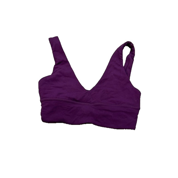 Lululemon Womens Sports Bra Align V-Neck Light Support A/B Cup Gym Purple Size 6 - Picture 3 of 9